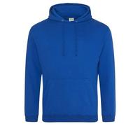Awdis Just Hoods College Hoodie Royal Blue Cotton Blend Ribbed Cuffs