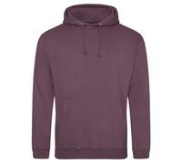 Awdis Just Hoods College Hoodie Wild Mulberry Cotton Blend Unisex Casual