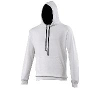 AWDis Just Hoods JH003 Varsity Hoodie Arctic White/French Navy 2XL Siz 2XL