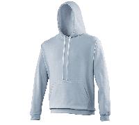 AWDis Just Hoods JH003 Varsity Hoodie Sky/Arctic White S Size: S, Colo S
