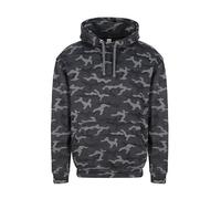 AWDis Just Hoods JH014 Camo Hoodie - Black Camo - XS
