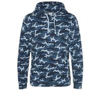 AWDis Just Hoods JH014 Camo Hoodie - Blue Camo - XL