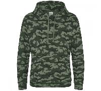 AWDis Just Hoods JH014 Camo Hoodie Green Camo XL Size: XL, Colour: Gre XL