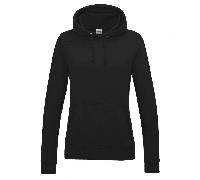 AWDis Just Hoods JH01F Women'S College Hoodie Jet Black XS Size: XS