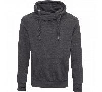AWDis Just Hoods JH021 Cross Neck Hoodie Charcoal XS Size: XS, Colour: XS