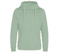 AWDis Just Hoods JH021 Cross Neck Hoodie Dusty Green S Size: S, Colour S