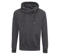 AWDis Just Hoods JH021 Unisex Cross Neck Hoodie - Charcoal - 2XL
