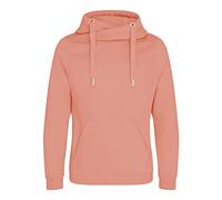AWDis Just Hoods JH021 Unisex Cross Neck Hoodie - Dusty Pink - L