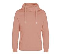 AWDis Just Hoods JH021 Unisex Cross Neck Hoodie - Dusty Pink - XS