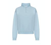 AWDis Just Hoods JH037 Ladies Cropped 1/4 Zip Sweatshirt - Sky Blue - XS