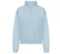 AWDis Just Hoods JH037 Women'S Cropped 1/4-Zip Sweat Sky Blue M M