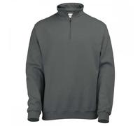 AWDis Just Hoods JH046 Sophomore 1/4 Zip Sweatshirt Charcoal M Size: M