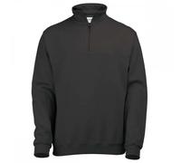 AWDis Just Hoods JH046 Sophomore 1/4 Zip Sweatshirt Jet Black M Size: M