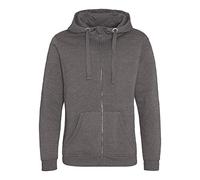 AWDis Just Hoods JH150 Heavyweight Zoodie - Charcoal - XL