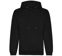 AWDis Just Hoods JH201 Unisex Organic Hoodie - Deep Black - 2XL