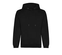 AWDis Just Hoods JH201 Unisex Organic Hoodie - Deep Black - 2XL