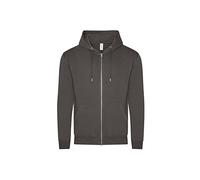 AWDis Just Hoods Organic Zoodie Unisex Charcoal 2XL