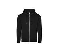 AWDis Just Hoods JH250 Unisex Organic Zoodie - Deep Black - L