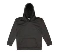 Just Hoods Sports Polyester Hoodie AWDis Black 7-8 Years