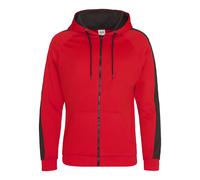 AWDis Just Hoods Mens Contrast Sports Polyester Full Zip / N/A N/A PC2967
