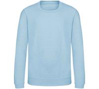 AWDis Just Hoods Plain Crew Neck Sweatshirt in Mint | Size: 3-4 Years AWDis Mint 3-4 Years