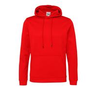 AWDis Just Hoods JH006 Sports Polyester Hoodie Fire Red S Size: S, Col S
