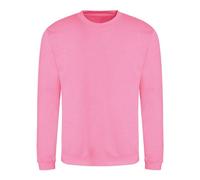 AWDis Men's Sweat Sweatshirt, Pink (Candyfloss Pink), X-Small