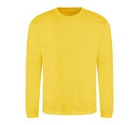 AWDis Men's Sweat Sweatshirt, Yellow (Sun Yellow), X-Small