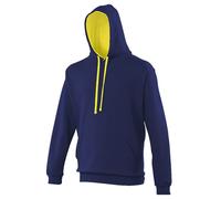 Awdis Just Hoods Varsity Hoodie - Oxford Navy/Sun Yellow