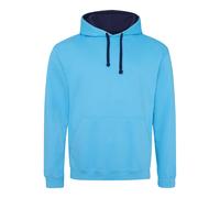 AWDis Just Hoods Varsity hoodie - Unisex, 80% Ringspun Cotton