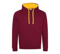 AWDis Just Hoods Varsity hoodie - Unisex, 80% Ringspun Cotton