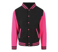 AWDis Just Hoods Varsity jacket - Unisex Sweatshirt, 70% Ringspun Cotton