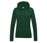 AWDis Women's Girlie College Hoodie, Green (Bottle Green), 8 (Manufacturer Size:X-Small)