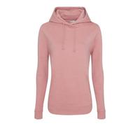 Awdis Just Hoods Women's College Hoodie Dusty Pink Casual Fit Rebrand Friendly