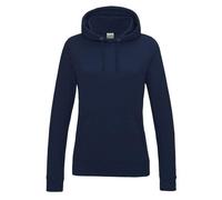 Awdis Just Hoods Women's College Hoodie French Navy Casual Fit Rebrand Friendly