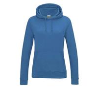 Awdis Just Hoods Women's College Hoodie Sapphire Blue Casual Fit Rebrand