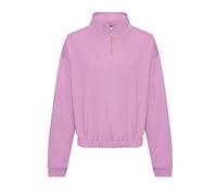 AWDis Just Hoods Women's cropped ¼-zip sweat - Womens Sweatshirt
