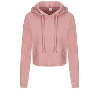 Just Hoods Girlie Cropped Hoodie AWDis Dusty Pink XS