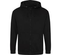 Awdis Just Hoods Zoodie Deep Black Cotton Polyester Casual Hoodie