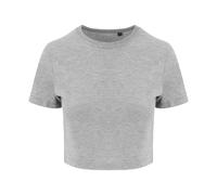 AWDis Just Ts Womens Girlie Tri-Blend Cropped T-Shirt PC3585