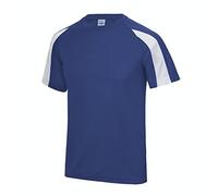 AWDis Kids Contrast Cool T T-Shirt, Royal/Arctic White, 5-6 Years