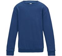 AWDis Kids Sweatshirt Boys & Girls Casual Jumper Plain Leisure Crew Neck TOP