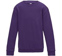 AWDis Kids Sweatshirt Boys & Girls Casual Jumper Plain Leisure Crew Neck TOP