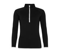 AWDis Ladies Cool ½ Zip Sweatshirt Girlie Raglan Sports Running Gym Cycling TOP