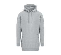 AWDis Ladies Womens BLACK or GREY Extra Long Length Hooded Sweatshirt Hoodie