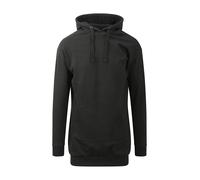 AWDis Ladies Womens BLACK or GREY Extra Long Length Hooded Sweatshirt Hoodie