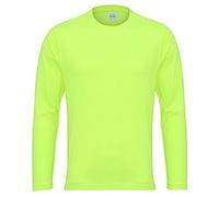 AWDis Long Sleeve Cool T Electric Yellow