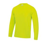 AWDis Long Sleeve Cool T Electric Yellow