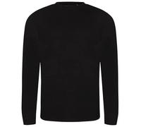 AWDis Long Sleeve Tri-Blend T Solid Black