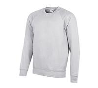 AWDis Men's Academy Raglan Sweatshirt, Grey (Academy Grey), Medium